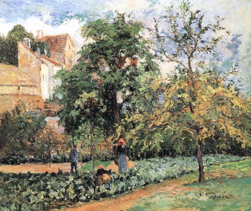 Camille Pissarro Pang plans Schwarz orchards Norge oil painting art